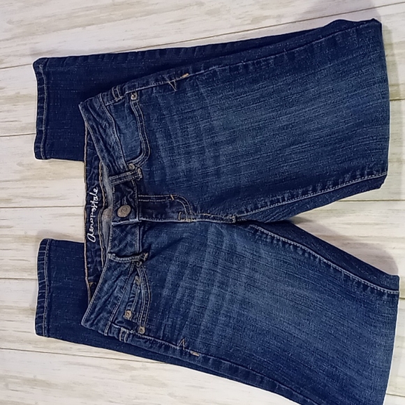 Aeropostale Bayla Skinny Blue Jeans Size 00 Short - Picture 1 of 16